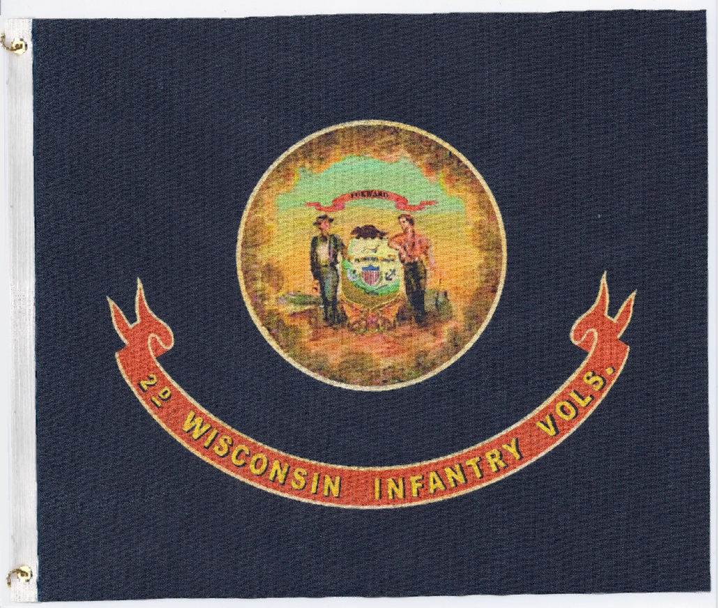 Civil War / Union 2nd Wisconsin Infantry Volunteer Flag