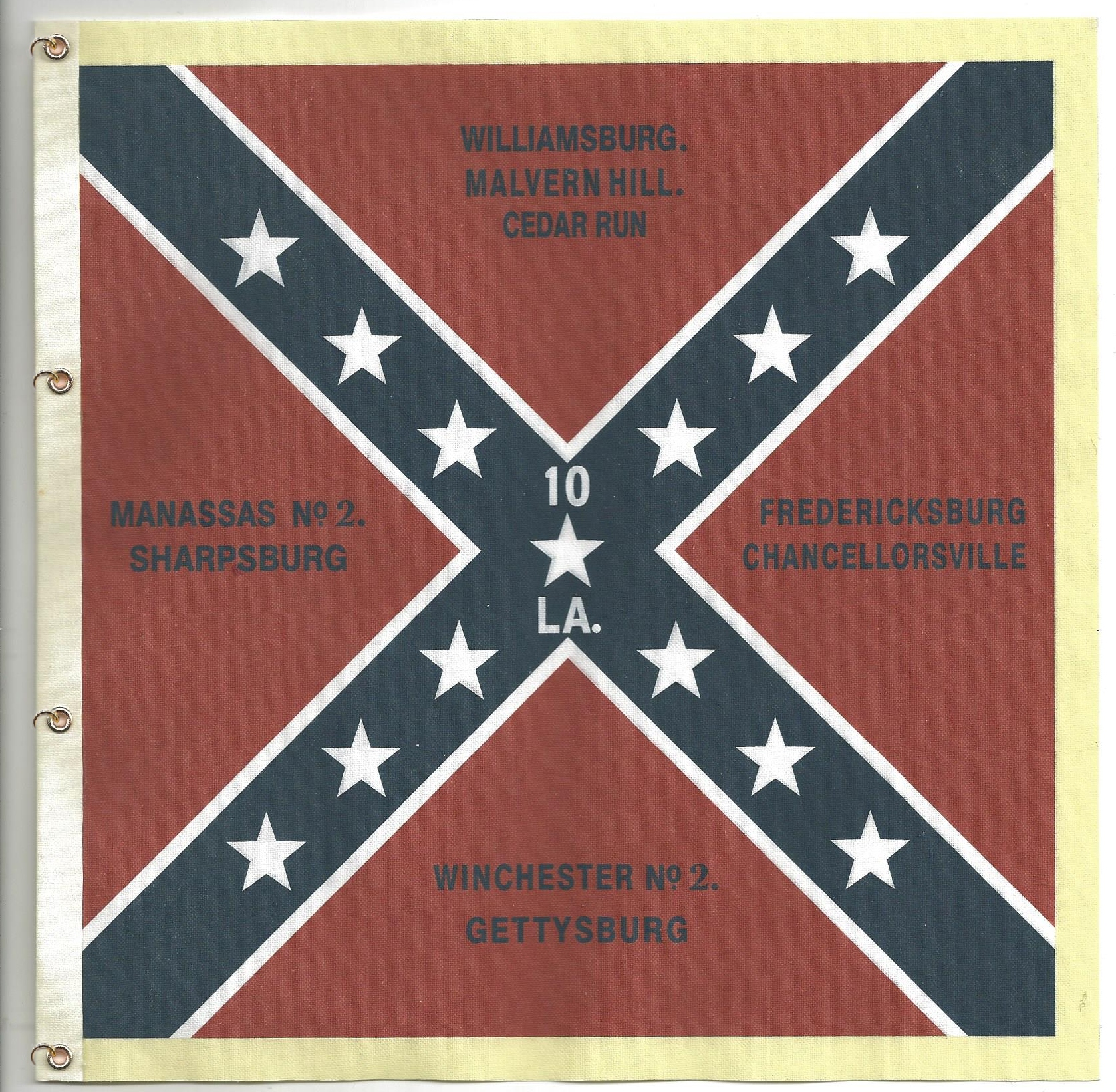 Confederate: 10th Louisiana Infantry Regiment Battle Flag