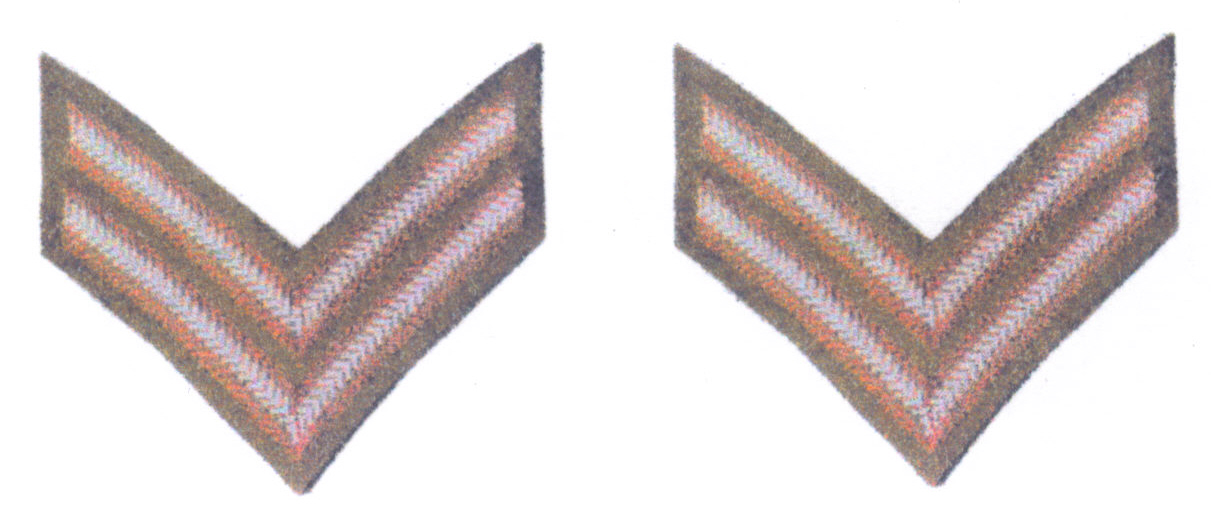 WWII British Royal Army Rank Chevron Set 2: Corporal