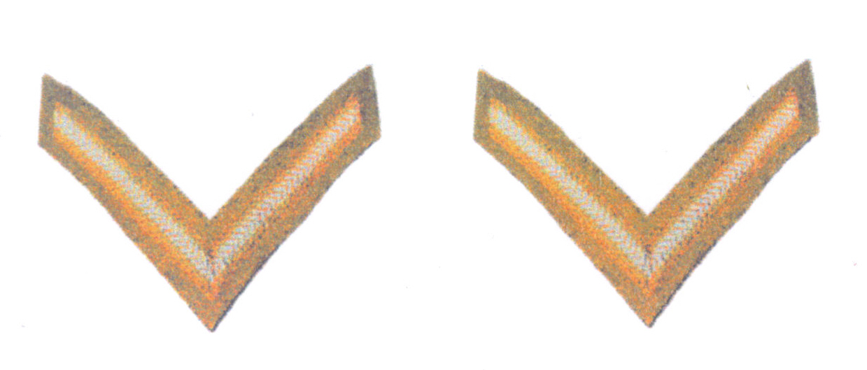 WWII British Royal Army Rank Chevron Set 1: Lance Corp
