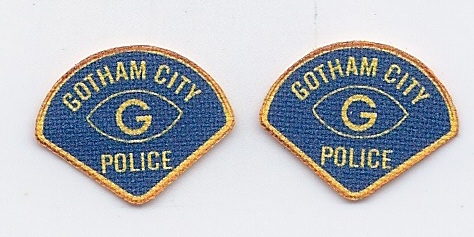 "Batman" 1960’s TV Show Gotham Police Dept Patch Set