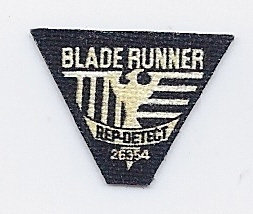 "Blade Runner" Movie Rep Detec Patch