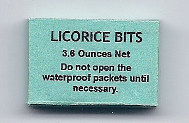 WWII British Licorice Candy Ration Box