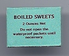 WWII British Boiled Sweets Hard Candy Box