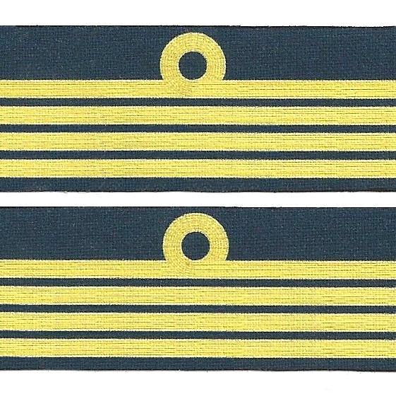 WWII British Royal Navy Cuff Rank Set 06: Captain