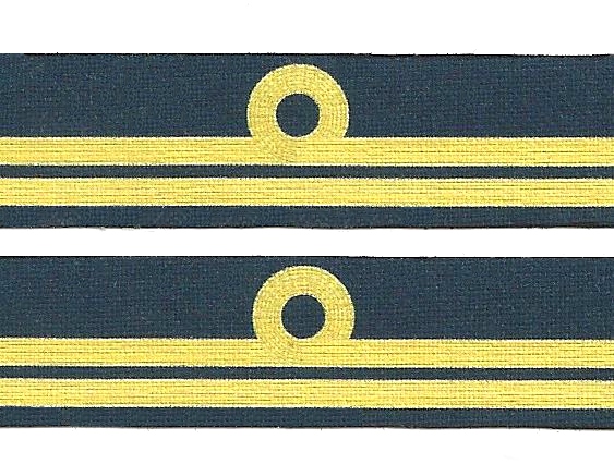 WWII British Royal Navy Cuff Rank Set 03: Lieutenant