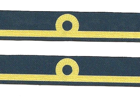 WWII British Royal Navy Cuff Rank Set 02: Sub-Lieutenant