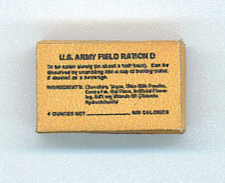 WWII US D Ration 4 oz Chocolate Bar