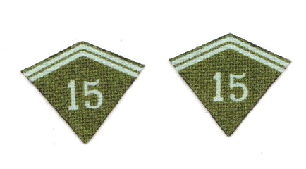 WWI French 15�me Bataillon de Char de Combat Collar T