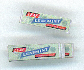 WWII US Leafmint Chewing Gum Pack & 6 sticks