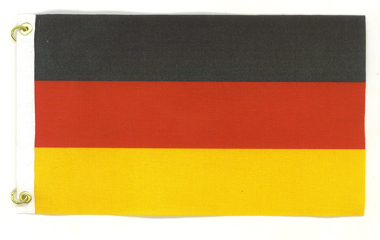 German Flag: 3 in by 5 in