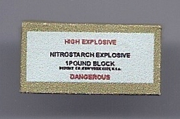 WWII US Army Nitrostarch Explosive Block