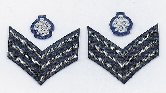 WWII British RAF Rank Chevron Set 03f: Flight Sergeant