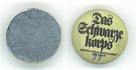 WWII German SS Hand Held Shaving Mirror