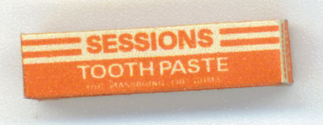 WWII US Sessions Tooth Paste Box