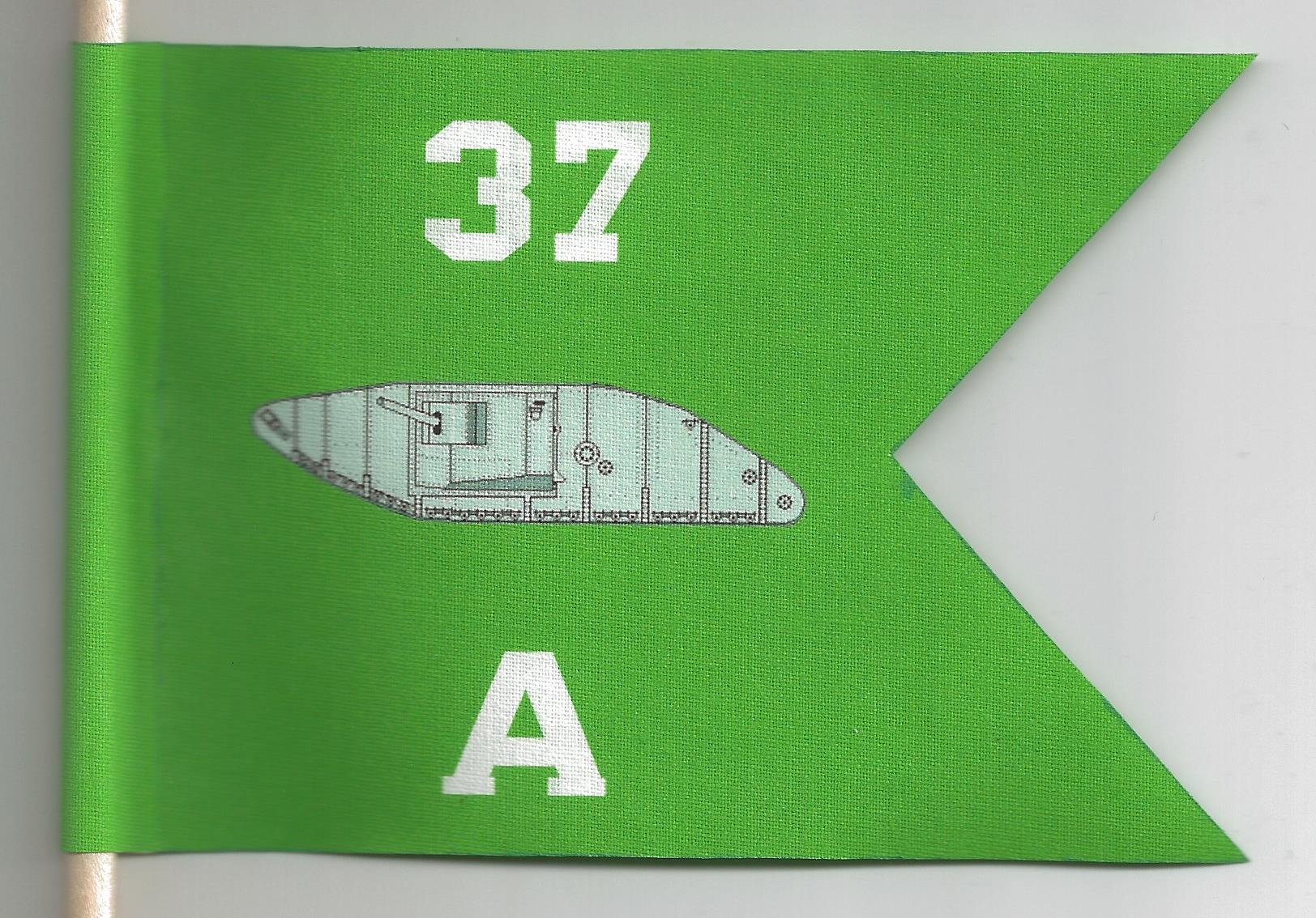 WWII US Army 5th Armored Div, 37th Tank Bt, Co A Gui