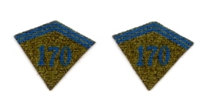 WWI French 170th Infanterie de Ligne Collar T