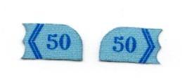 WWI French 50th Infantry Collar Tab