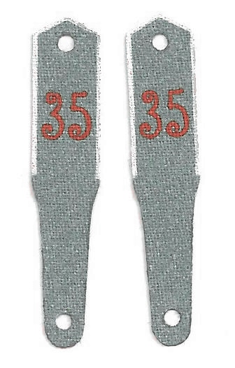 WWI German Fusilier Prinz Heinrich Regiment 35 Shoulder Boards: Enlisted