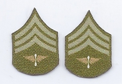 WWI US Army Aviation Sergeant Rank Chevron Set
