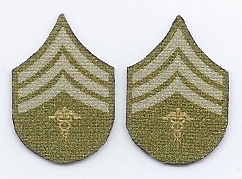 WWI US Army Hospital Sergeant Rank Chevron Set
