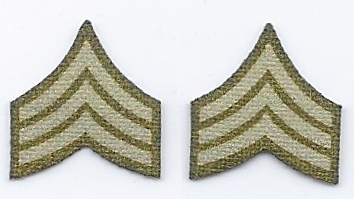 WWI US Army Rank Chevron Set: 03 Sergeant