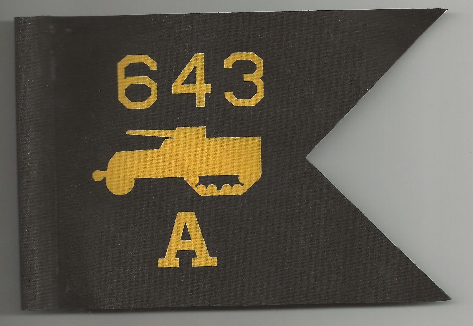 WWII US Army 643rd Tank Destroyer Battalion A Co Guido