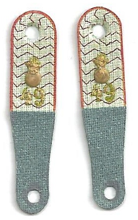 WWI German Feld Artillerie Regiment 49 Shoulder Boards: Officer