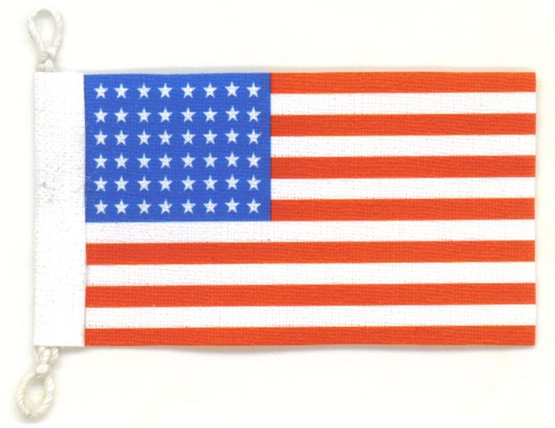 US Vehicle Antenna Mounted 48 Star Flag