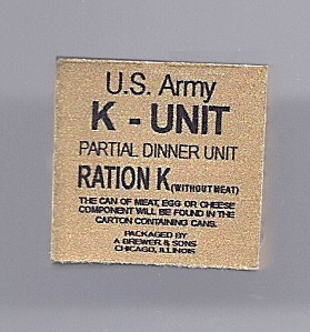 WWII US K-Unit Ration Box