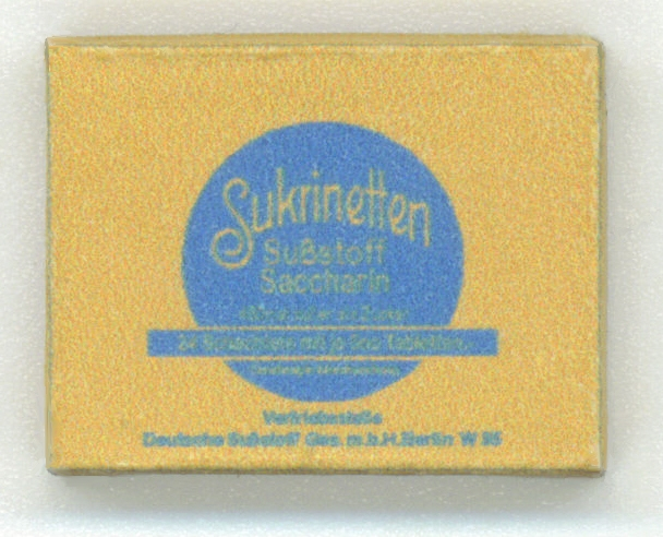 WWII German Sukrinetten Saccharin Sweetner Case