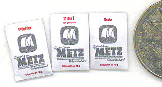 WWII German Ration Seasoning Packets: Salt, Pepper &