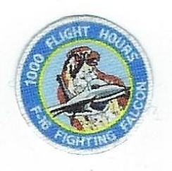 F-16 Fighting Falcon 1000 Flight Hour Patch