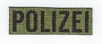 German POLIZEI Chest Patch, Subdued