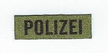 German POLIZEI Sleeve Patch, Subdued