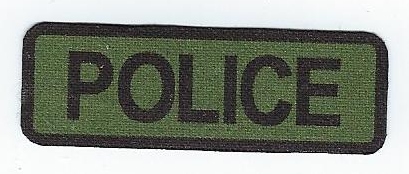 Generic POLICE Jacket Back Patch, Subdued