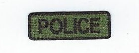 Generic ‘POLICE’ Chest Patch, Subdued