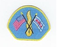Chicago Fire Department Crossed-Flag Shoulder Patch