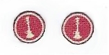 Chicago Fire Dept Lieutenant 1 Bugle Collar Insignia