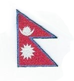 Nepal Flag Sleeve Patch