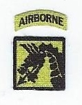 US Army 18th Airborne Division Patch; in Multi-cam color scheme